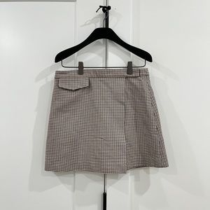 Theory Houndstooth Mini Skirt